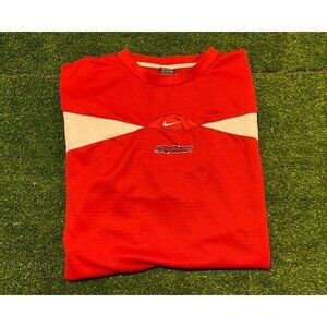 Miami Redhawks shirt mens XXL red Nike Y2K college football center swoosh 5